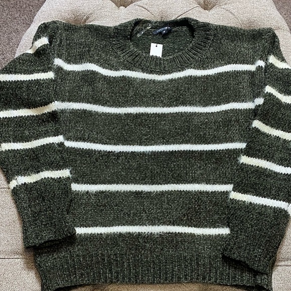 Striped Chenille Sweater - Picture 2 of 11